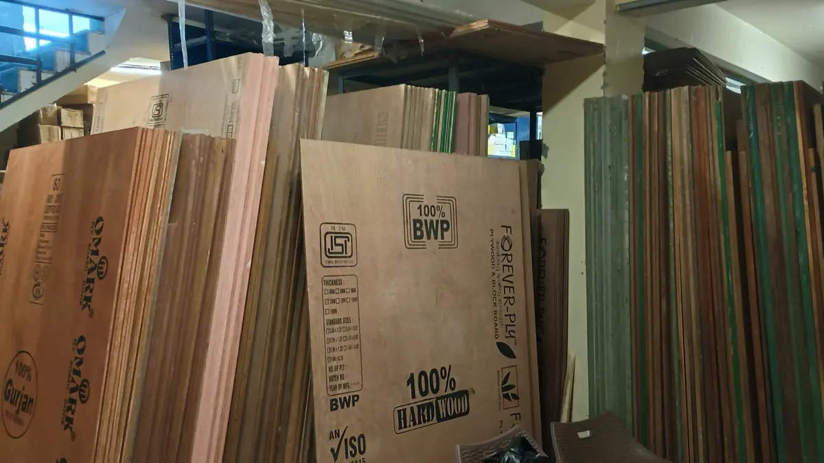 Inside the Sri Sri Plywoods showroom